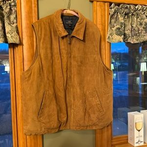 346 Brooks Brothers Suede Insulated Vest